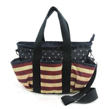 NEW RED,WHITE,BLUE,AMERICAN FLAG STARS & STRIPES NYLON,ZIP,TOTE,CROSSBODY BAG
