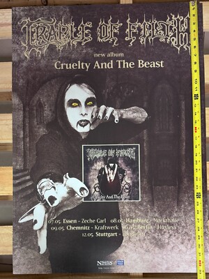 Dani / Cradle of Filth Cruelty and the Beast German Tour poster