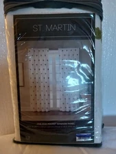 St. Martin One Rod Pocket Panel Beach Island Palm Trees