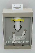 Heyday 6ft. Car Charging Kit - USB-C to USB-C - Matte White 44 BOX 55