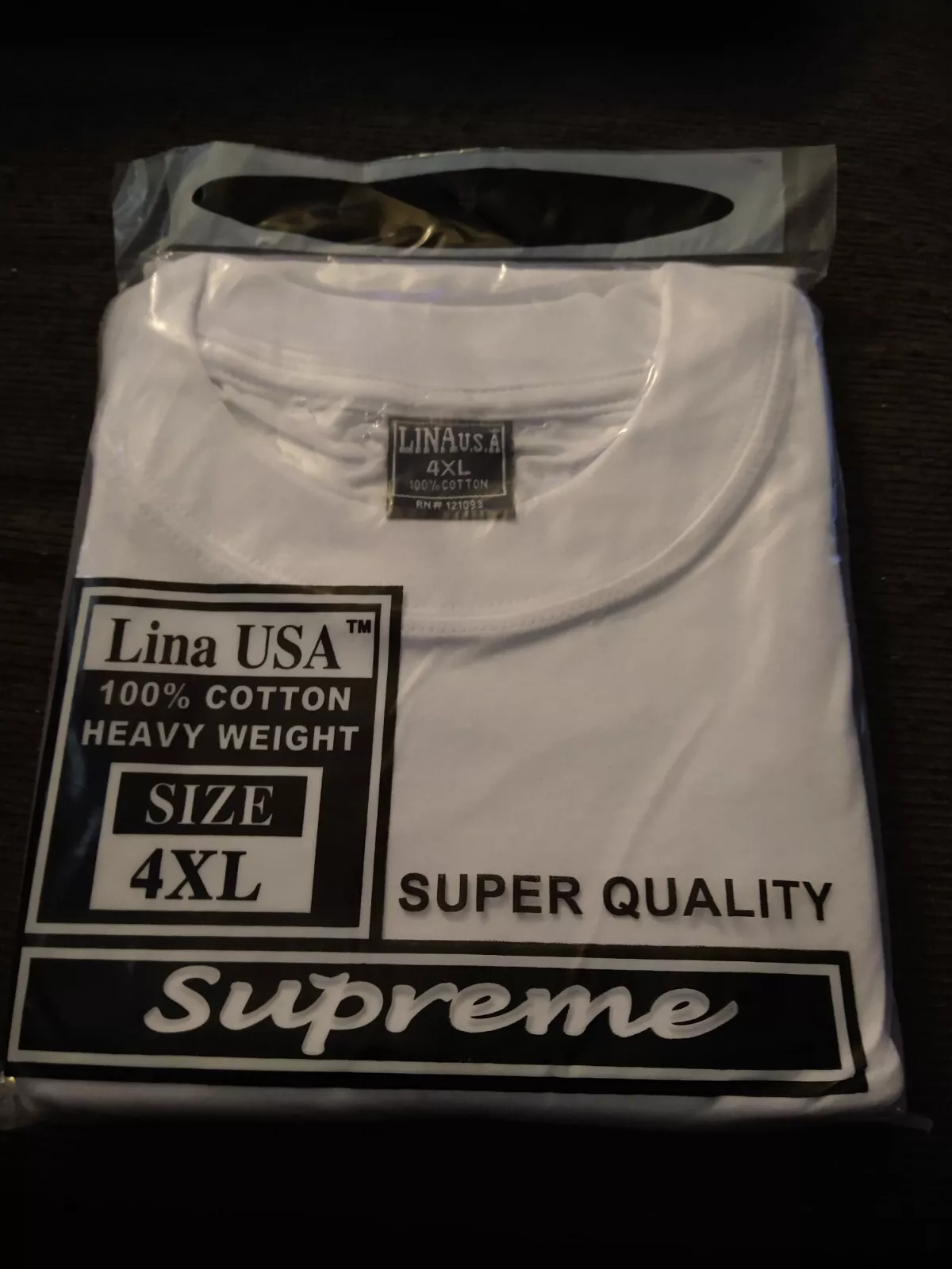 T SHIRT HOMME COTTONET SUPRÊME COL ROND POIDS LOURD 100%COTON