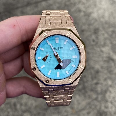 Custom Frosted Rose Gold G-SHOCK Casioak GA-2100 | eBay