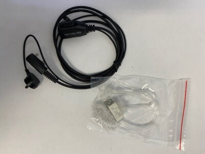 Retevis Walkie Talkie Earpiece 2 Pin PTT Mic Acoustic Tube Inera Earpiece