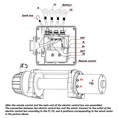 X-BULL Wireless Winch Remote Control Twin Switch Kit 12V Receiver 150ft Handset - Picture 6 of 8