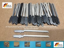 40 Stichs&auml;gebl&auml;tter mit T-Schaft Kurvenschnitte  Kurvenschnitt