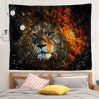 Swift Animal Serious Lion 3D Wall Hang Cloth Tapestry Fabric Decorations Decor