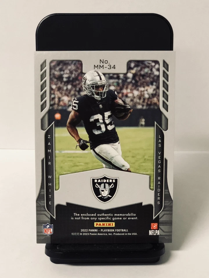 2022 Panini Playbook ZAMIR WHITE /199 Mammoth Material #110/199 - Image 3 of 4
