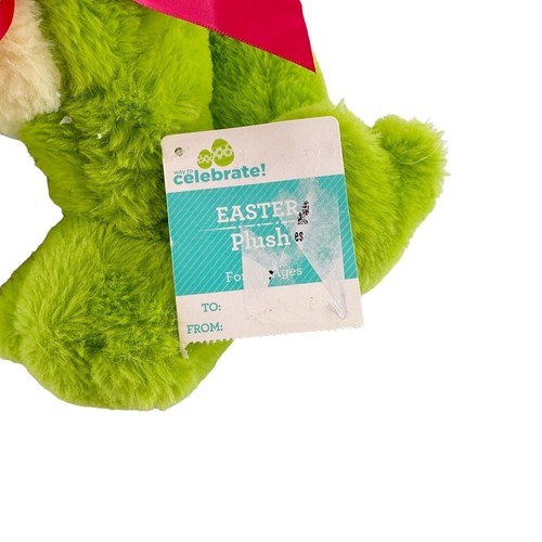 Easter Frog Plush Toy Bunny Ears Pink Bow 16" Walmart Exclusive Stuffed Animal - Picture 2 of 13