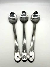 3 Vollrath Basting Spoons Heavy Duty Stainless Steel Korea Y54 No. 46973 13.5"