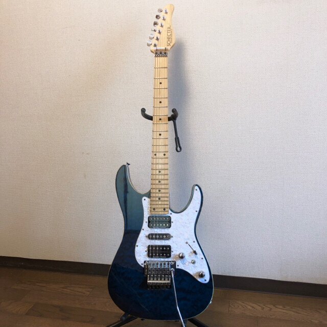 Electric Guitar Schecter SD-II-24-AS Blue High-End Model