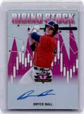 2019 Leaf Valiant BRYCE BALL Rising Stock Prismatic RC SP 11/15 Auto Silver Cubs