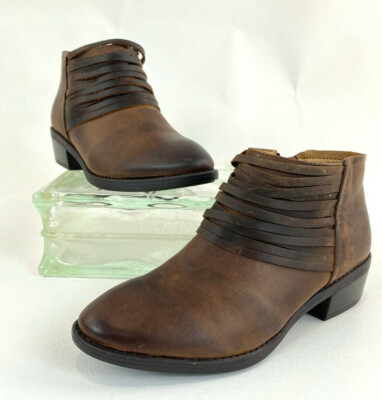 COMFORTIVA Align Corliss Aztec brown Leather Chelsea Boots Womens Medium Width  