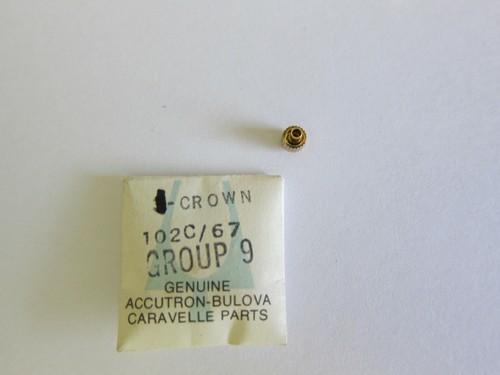 NOS GENUINE BULOVA ACCUTRON CROWN #102C-67 WATCH PART - Picture 2 of 8