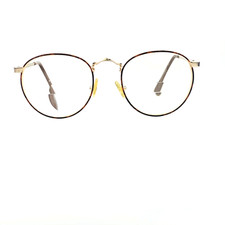 American Optical AO Safety Glasses FRAMES ONLY Vintage Round Tortoise Gold