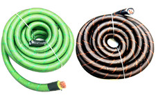 1/0 Gauge SNAKE SKIN OFC Wire Strands Copper Cable 1/0 AWG 25FT GREEN BLACK