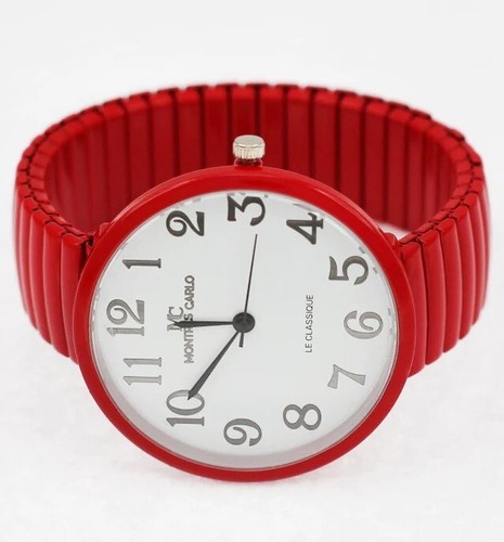 Reloj de vestir de lujo para mujer 43 mm Montres Carlo de moda cuarzo correa de metal flexible - Imagen 19 de 37