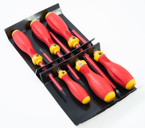 6 PCS VDE ELECTRICIANS SCREWDRIVER SET 1000V AC ND-0520 Electrical Insulated - Picture 2 of 6