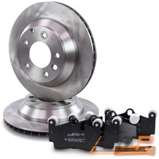 BREMSSCHEIBEN BELÜFTET Ø330 + BREMSBELÄGE HINTEN FÜR PORSCHE CAYENNE 955 BJ 03-