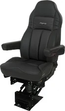 Seats Inc 188900MW61 Legacy Silver Air Ride High Back in Black Leather