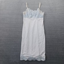 Vintage Vanity Fair Ivory Lace Night Gown S/32 Mid Length Lingerie Slip Dress