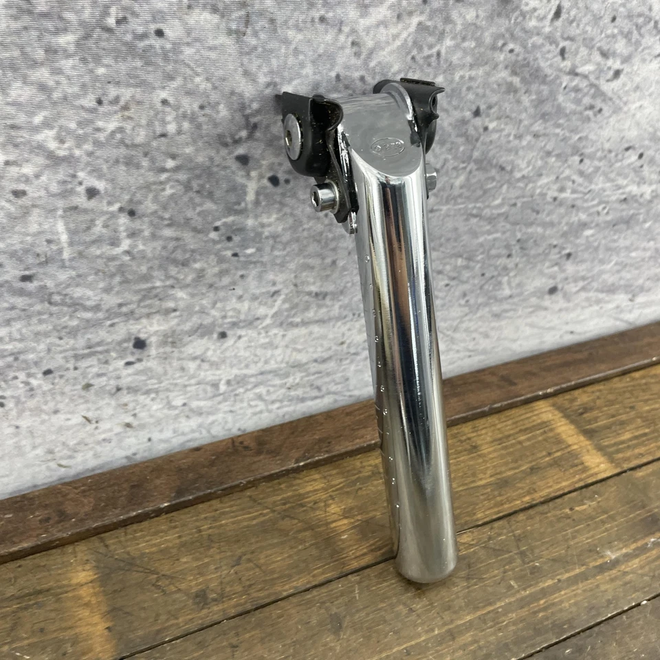 Tija de sillín Ruggieri RR.14 de colección 27,2 mm Reggisella NOS nueva pieza de bicicleta Italia Foto 3 de 4