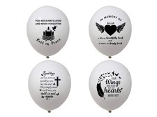 32 Memorial latex balloons for Celebration of life, Bereavement, Condolences,...