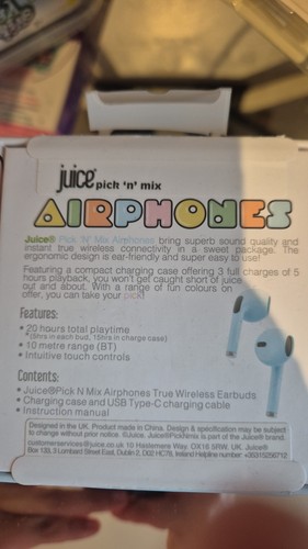 Juice JUI-AIRPHON 20 godzin lista czas bezprzewodowe połączenia douszne / muzyka Bluetooth każdy - Zdjęcie 2 z 3