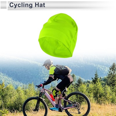 Cycling Hat Sweat Wicking Breathable Baiku Silk Mesh Fabric Green 25x18cm 1 Pc