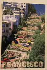 San Francisco Lombard Street Unused Postcard 6x4 California CA S13