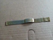 Vintage Men's Bulova Accutron Watch Band Heavy Gold Electroplate