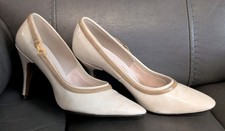Vintage 50's 60's L.G. Haig White Stiletto Heel Shoes Madmen Pinup Rockabilly