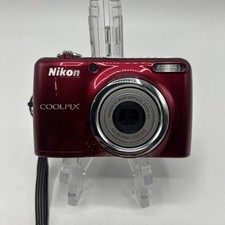 Nikon Coolpix L23 10,1 megapixel fotocamera digitale rossa - FUNZIONANTE