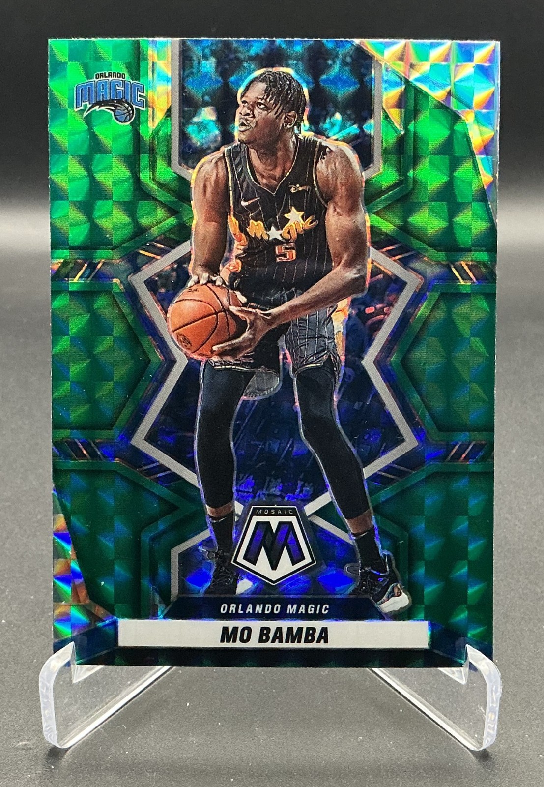 2021-22 Mosaic - Mo Bamba #93 Green Mosaic - Orlando Magic