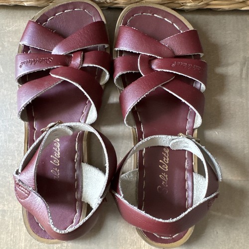 Salzwasser Hoyway Original große Kinder Größe 3 weinrot Sandalen Mädchen Fischer - Bild 4 von 7