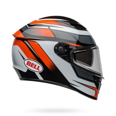 Bell Lithium MIPS Motorcycle Helmets Podium Gloss Black/Orange Medium