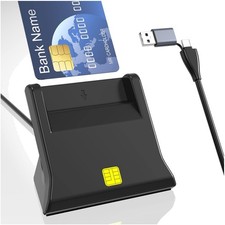 Lettore smart card USB-C supporto firma digitale, CR, CNS, CAC, Plug & Play, ...
