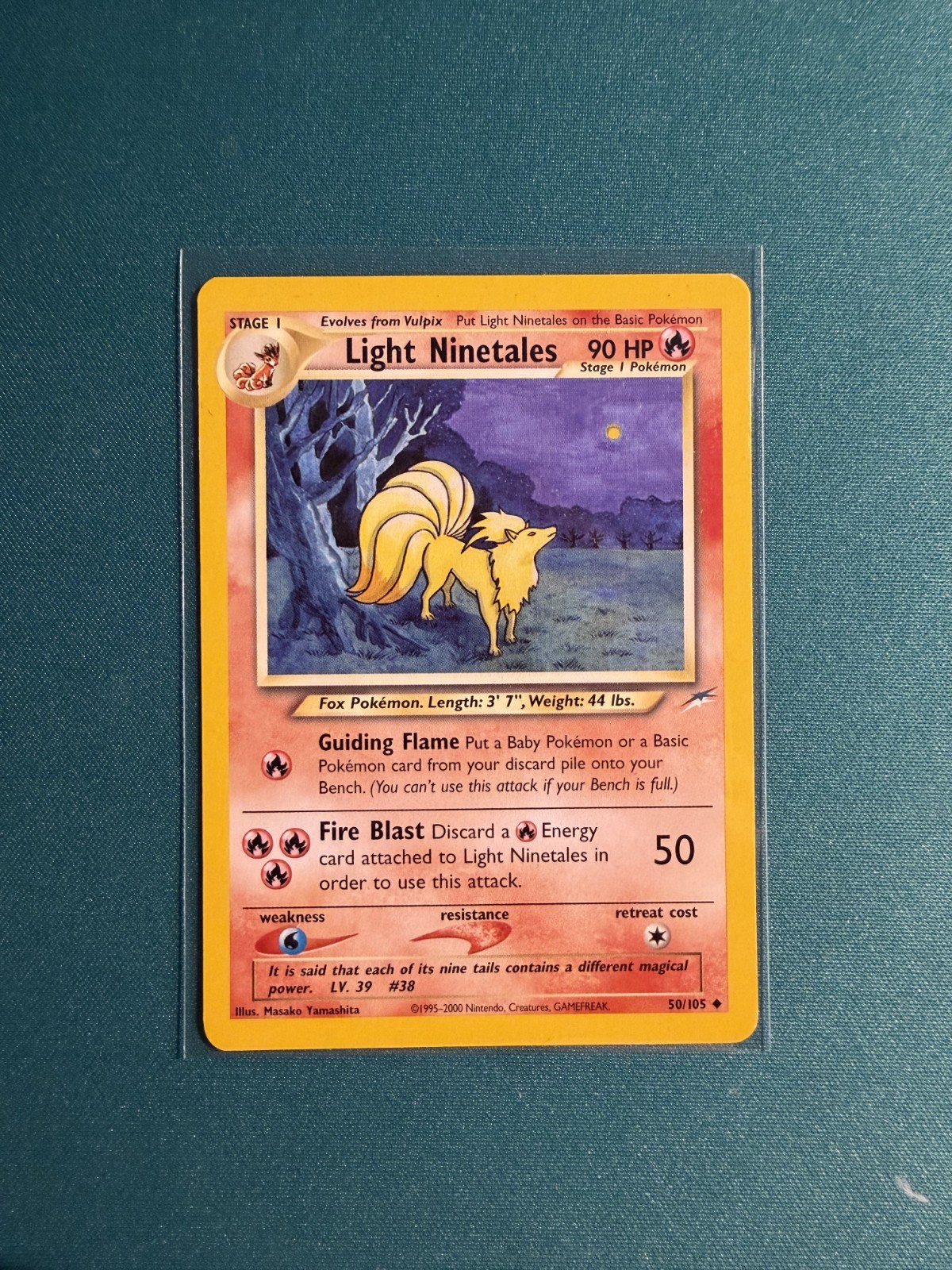 Pokemon TCG: Light Ninetales Uncommon  50/105 - Neo Destiny Unlimited LP