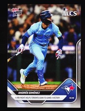 Andres Gimenez Blue Jays ALCS Game 4 Win vs Mariners 2025 Topps NOW #879 Base