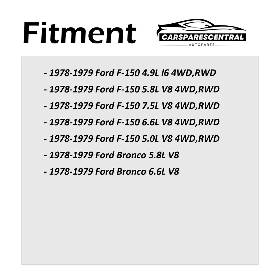 Front Inner Shock Absorbers Rancho 2PCS For 1978-1979 Ford F-150 4.9L 4WD RWD - Image 2 of 4