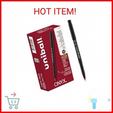 uni-ball ONYX Rollerball Pen, Micro Point 0.5mm , Red, 12 Count