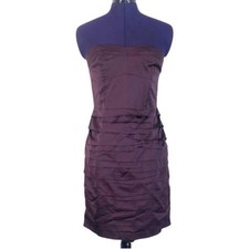 Express Purple Strapless Ruched Strapless Dress Women’s Size 6