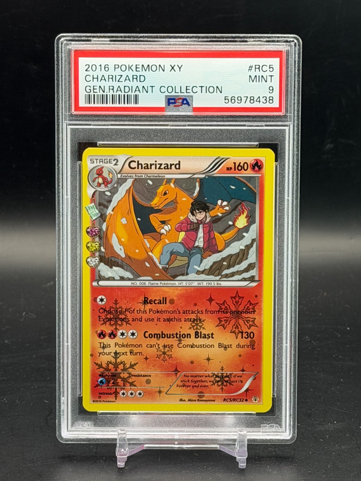 PSA 9 MINT Charizard Generations Radiant Collection 2016 XY Holo Pokemon RC5
