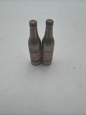 (2) Vintage Pepsi Bottle Cigarette Lighter Kem Co Detroit MI