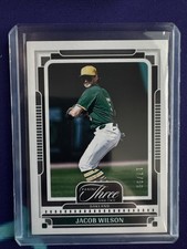 2025 Panini Three and Two Jacob Wilson Oakland Athletics Rookie #100 /99