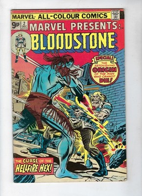 Marvel Presents # 2 Bloodstone Curse of the Hellfire Hex Dec 1975 VGFN