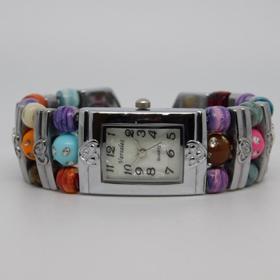 Varsales Cuff Bracelet Quartz Analog Women's Watch Sz. 6 1/4'' New Battery