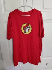 Buc-ee's Red Graphic Logo Short Sleeve T-Shirt 100% Cotton - Men's X-Large