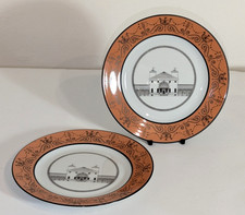 2 x Christian Dior France Porcelain " PALLADIO" Side Plates / Sandwiches Plates