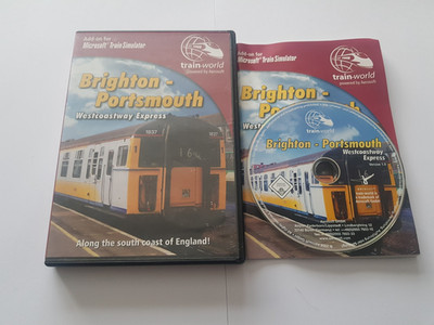 Brighton nach Portsmouth PC CD ROM Spiel MSTS Microsoft Train Simulator Add On