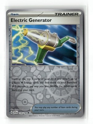 Electric Generator Reverse Holo Uncommon SV01: Scarlet & Violet Base Set 170/198